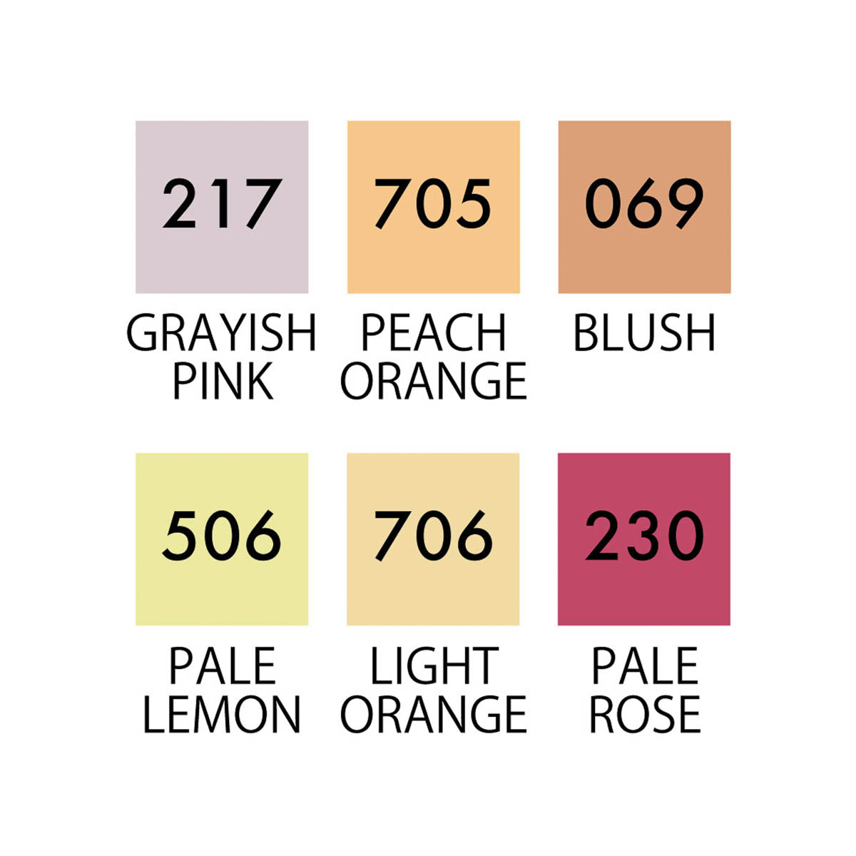 Pinselstift - Kuretake - ZIG Clean Color - Real Brush - 6 Colors Set