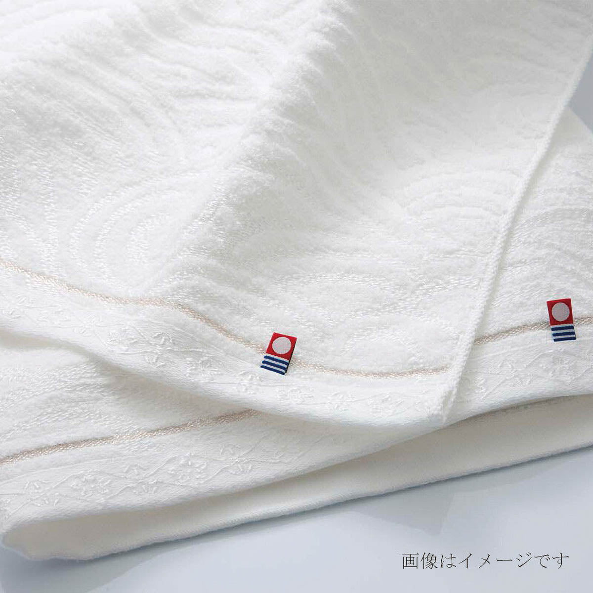 Badehandtuch - Imabari - Kinsei White Woven Towel - Geschenkset - 2 Badetücher