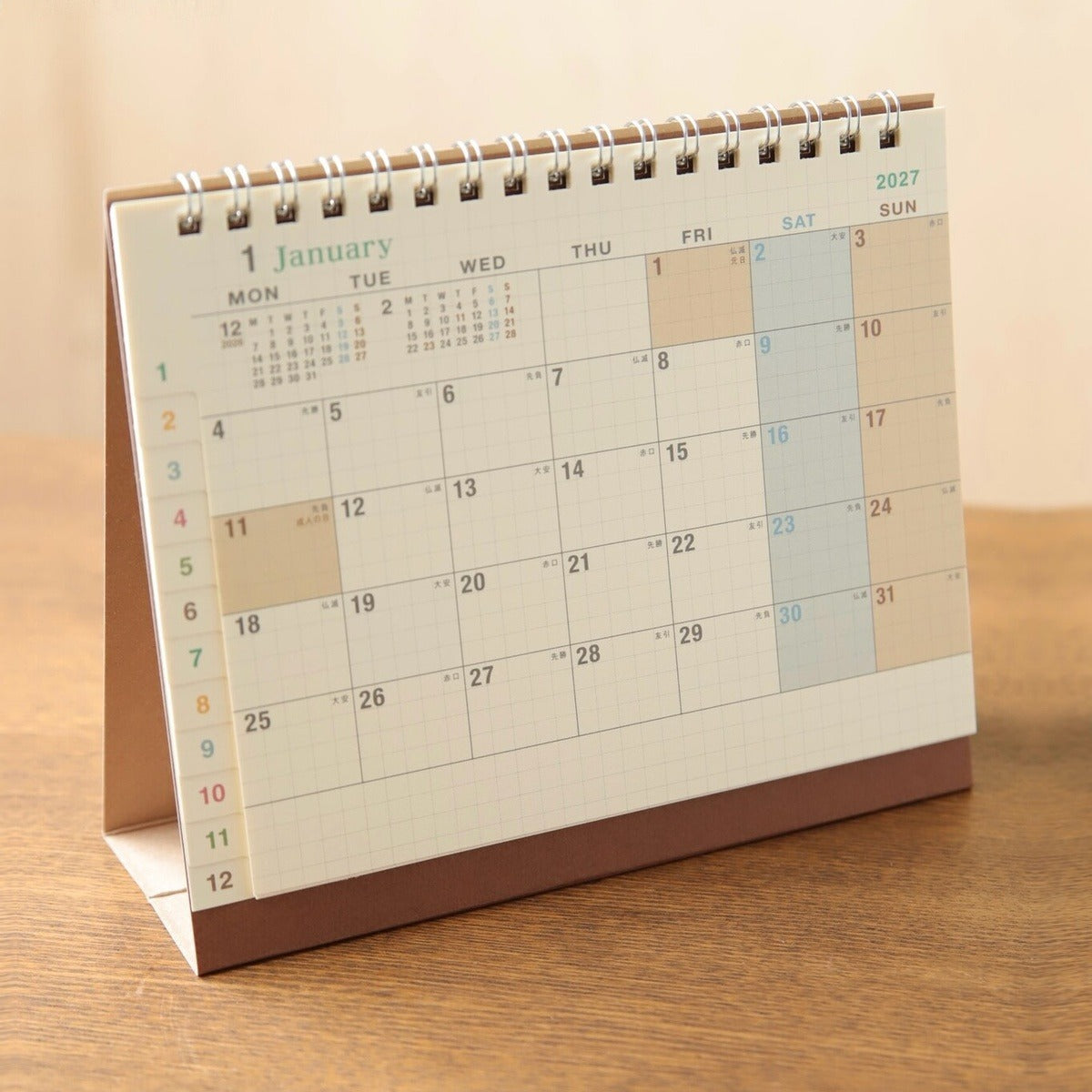 Kalender - 2027 - Desk Calendar - A5