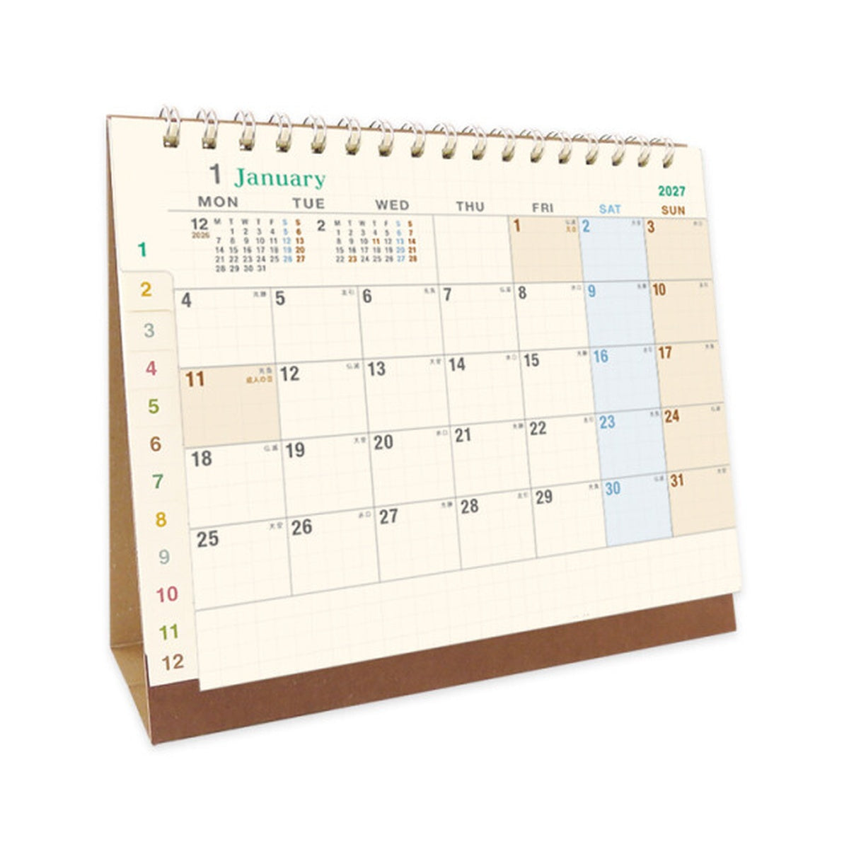 Kalender - 2027 - Desk Calendar - A5