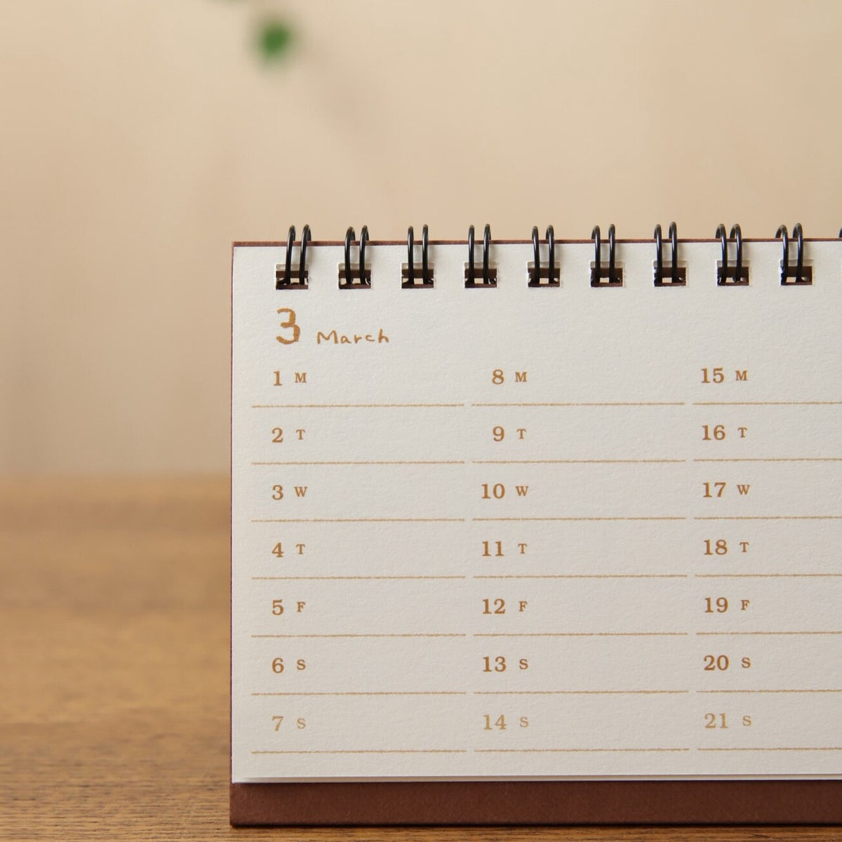 Kalender - 2027 - Desk Calendar - Slim