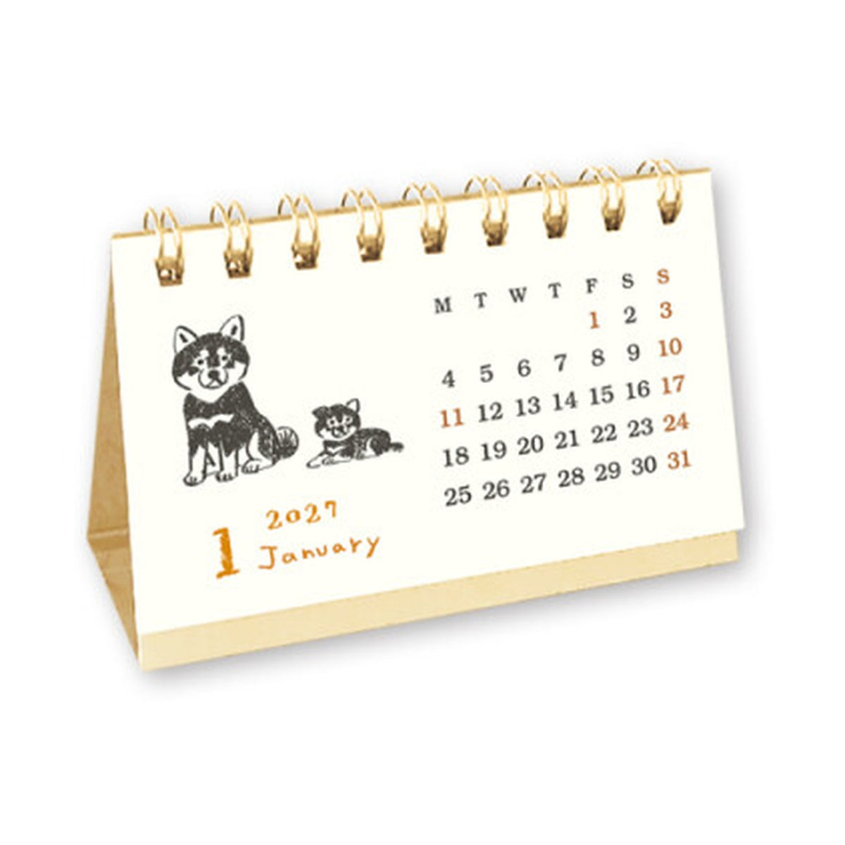 Kalender - 2027 - Desk Calendar - Business Card Size