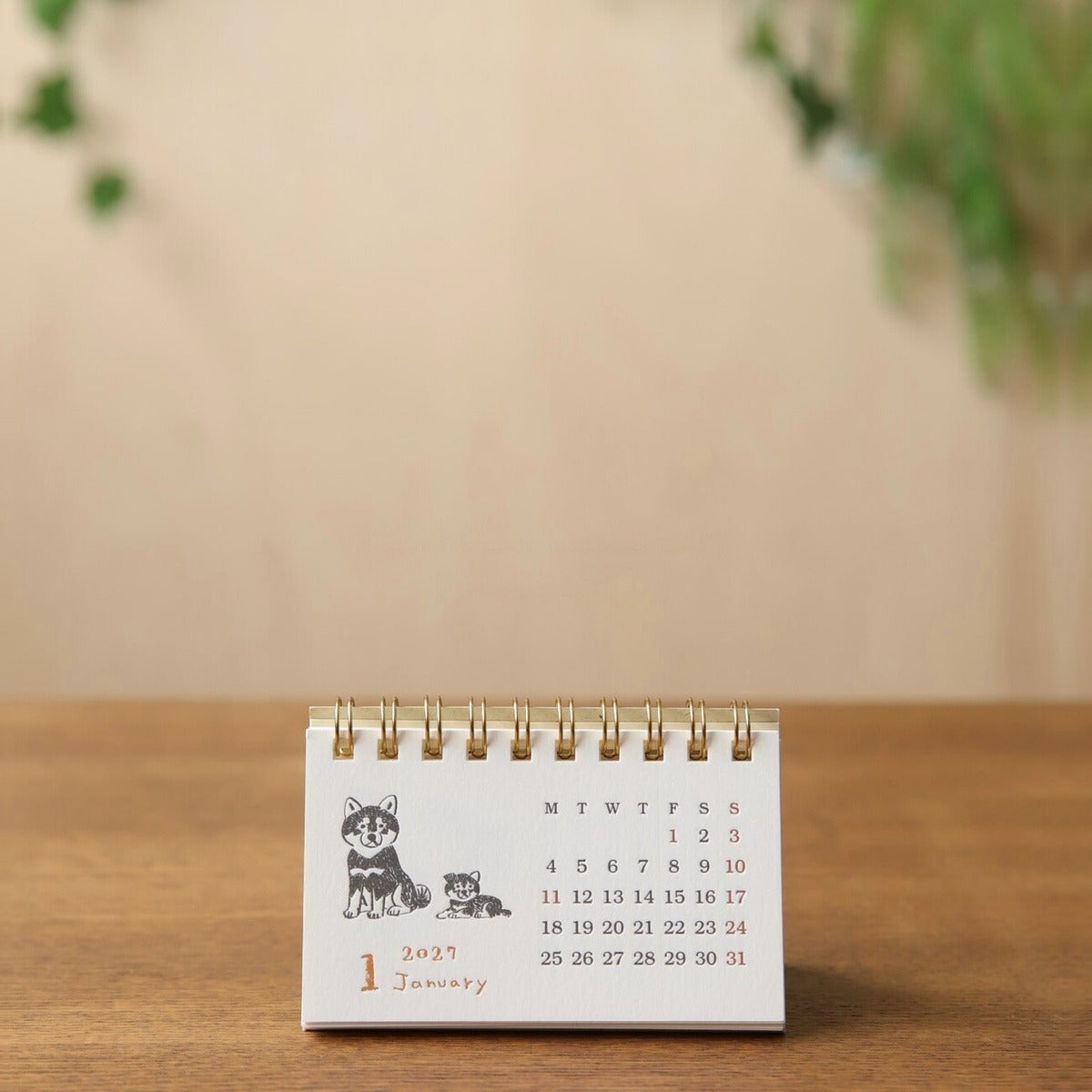 Kalender - 2027 - Desk Calendar - Business Card Size