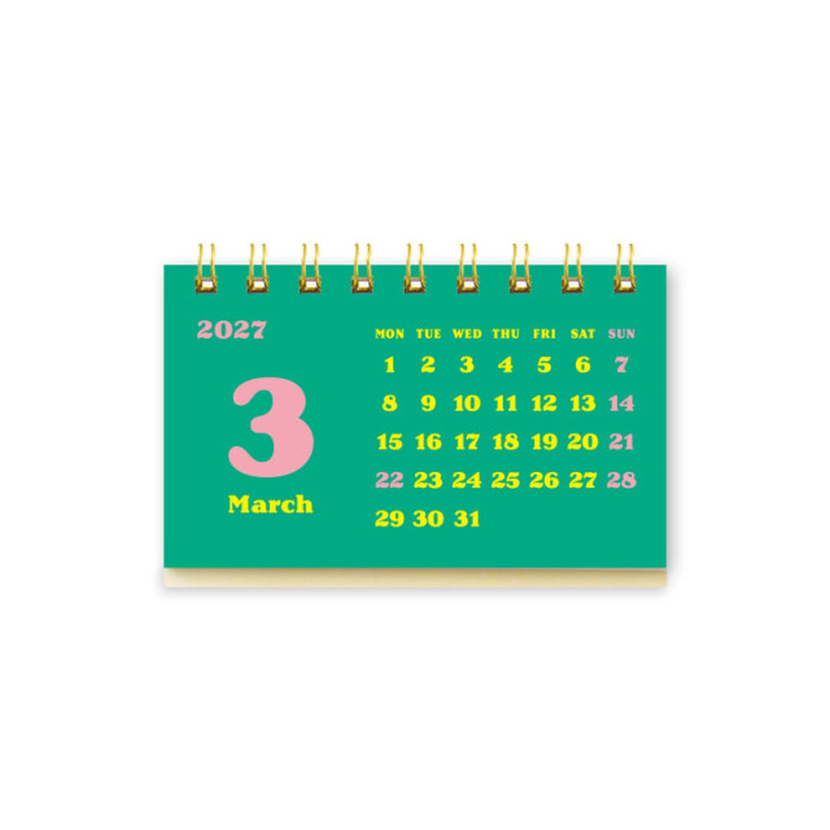 Kalender - 2027 - Desk Calendar - Business Card Size