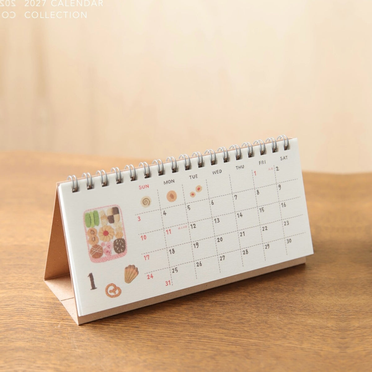 Kalender - 2027 - Desk Calendar - Slim