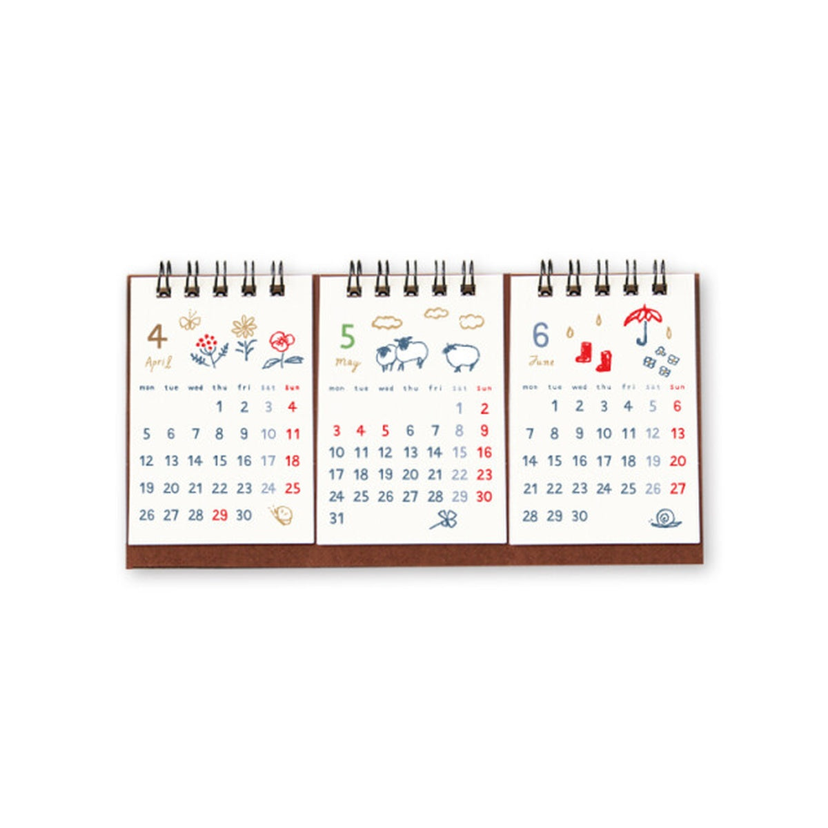 Kalender - 2027 - Desk Calendar - 3 Months