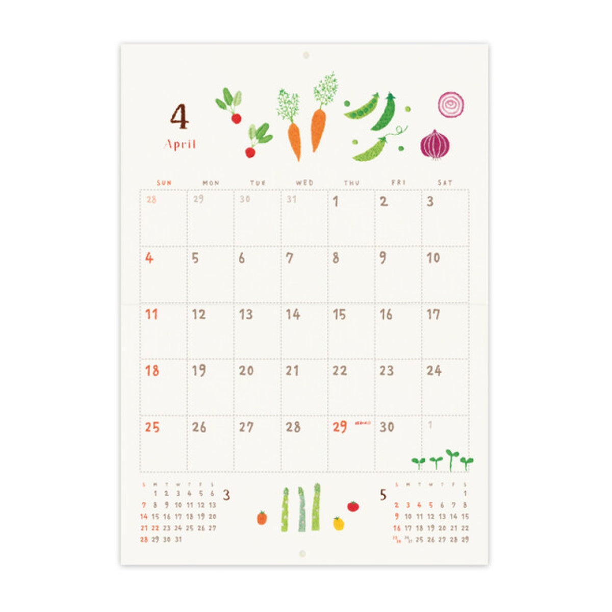 Kalender - 2027 - Wall Calendar - Stitch