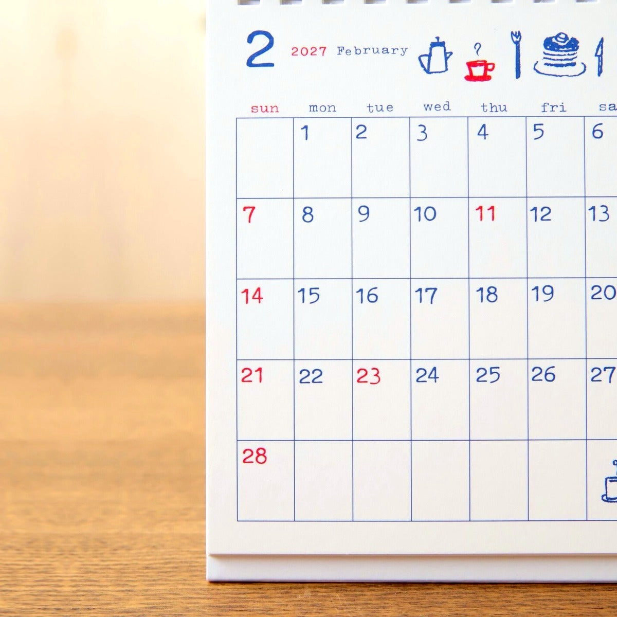 Kalender - 2027 - Desk Calendar - Memo