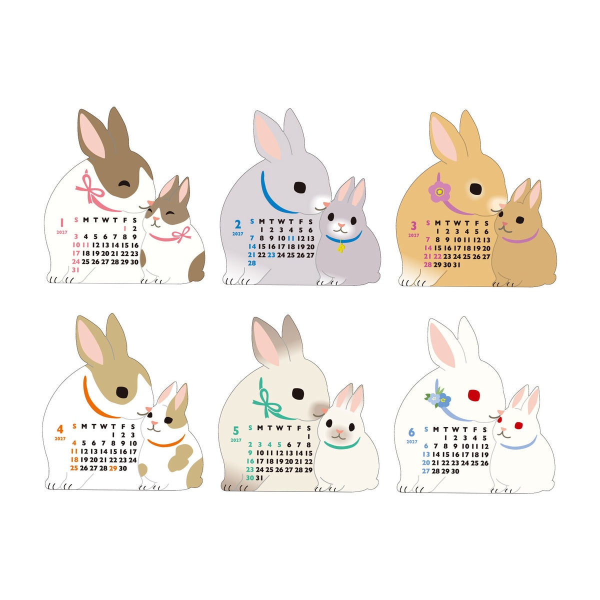 Kalender - 2027 - Mini Stand-Kalender