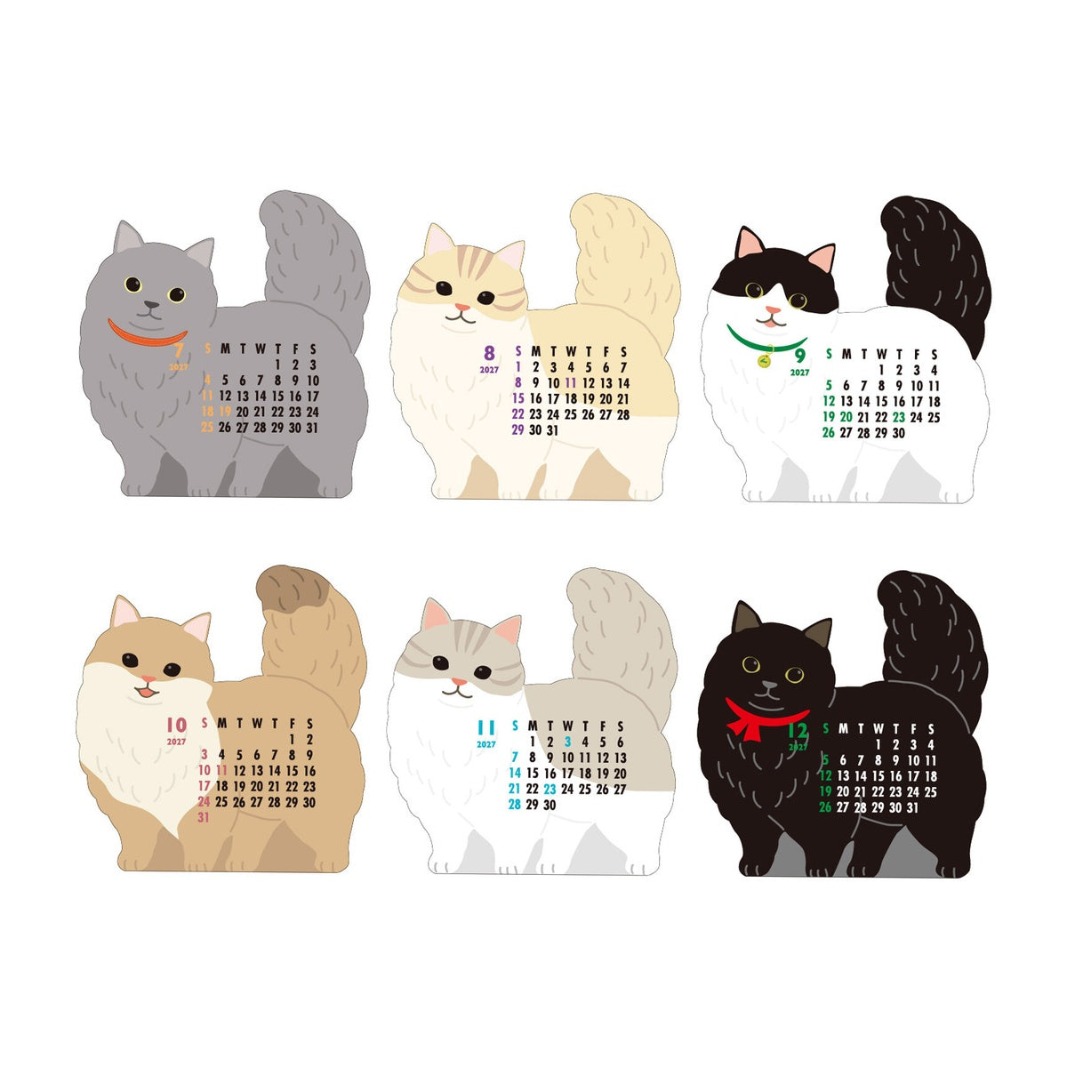 Kalender - 2027 - Mini Stand-Kalender