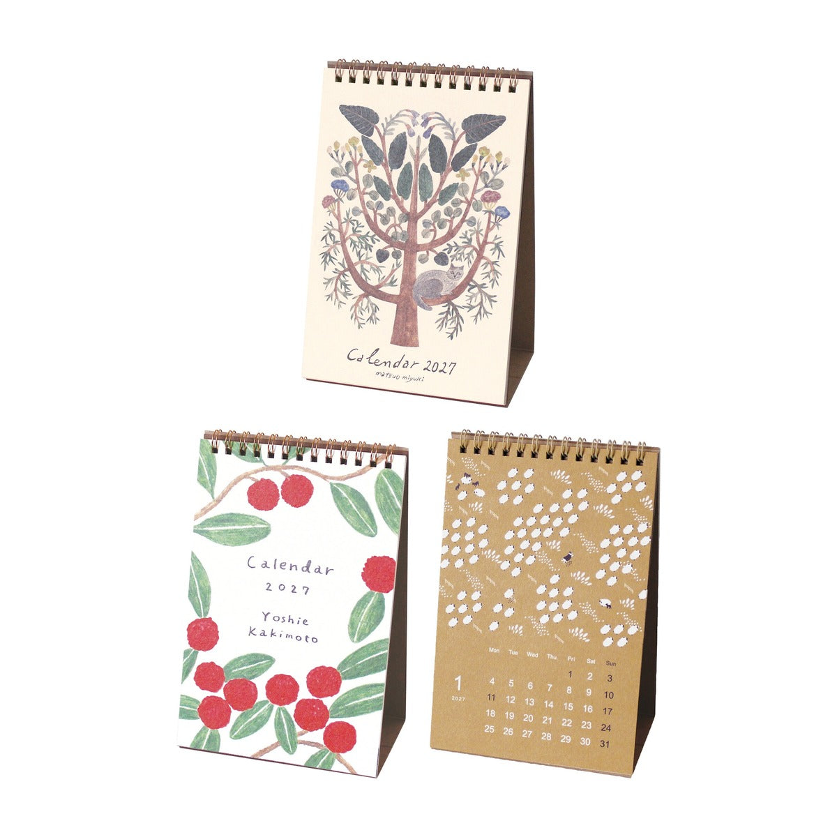 Kalender - 2027 - Tischkalender - Ring-Kalender (hoch)