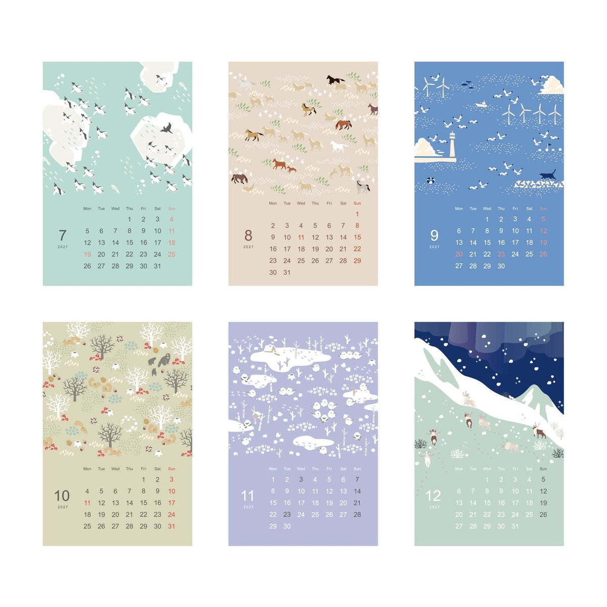 Kalender - 2027 - Tischkalender - Ring-Kalender (hoch)
