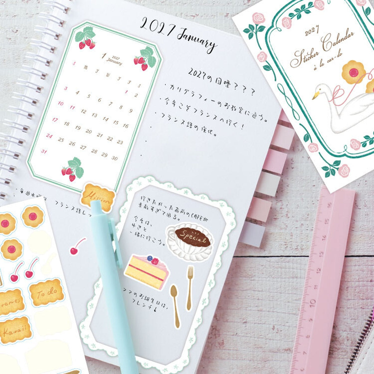 Kalender - Kalender Sticker - 2027