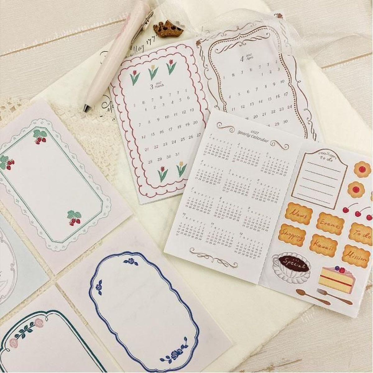 Kalender - Kalender Sticker - 2027