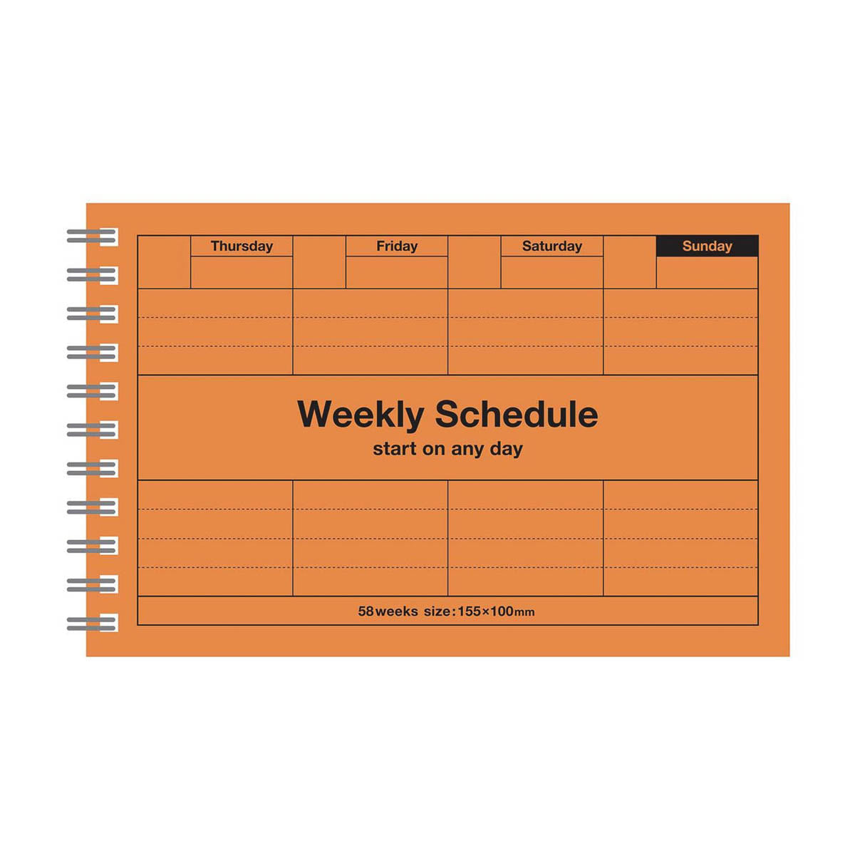 Kalender Tagebuch - Dayfree Weekly Schedule