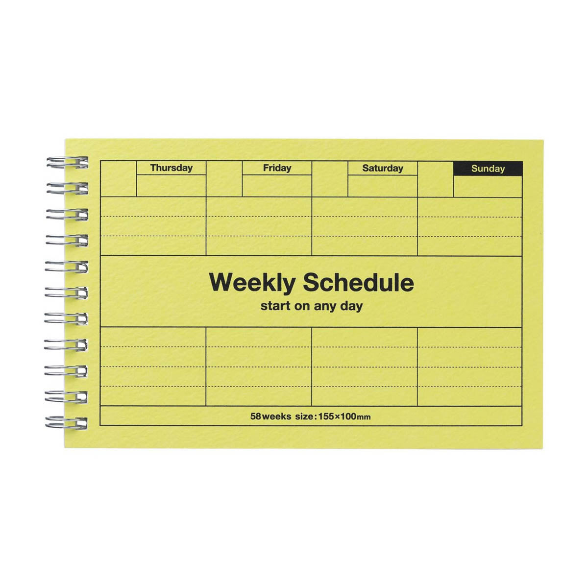 Kalender Tagebuch - Dayfree Weekly Schedule