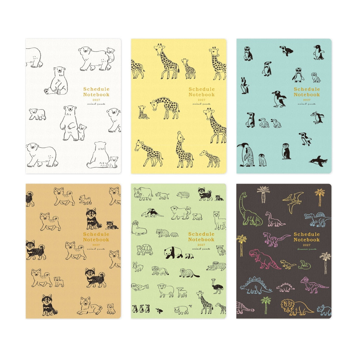 Kalender Tagebuch - RYU-RYU - Animal Parade - 2026-2027 - Month - A5