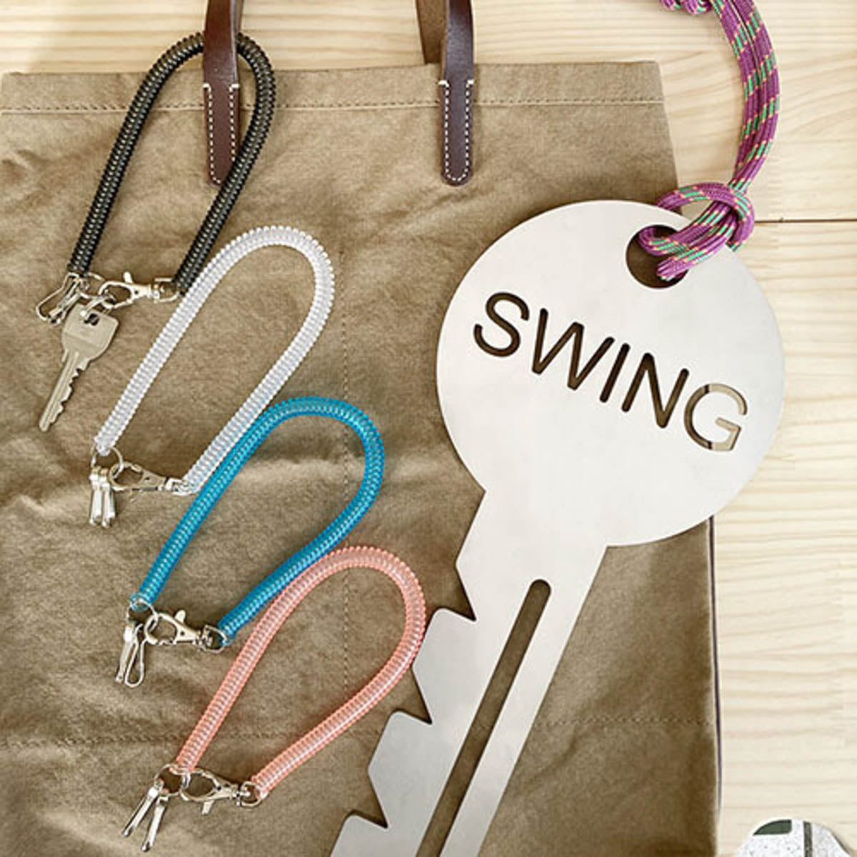 Karabiner - Long Coil Key Holder