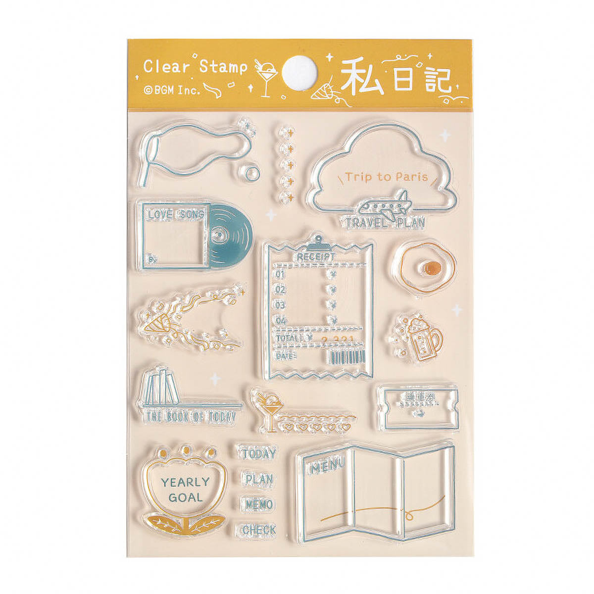 Acryl Stempel - BGM - Tagebuch - Vol. 1