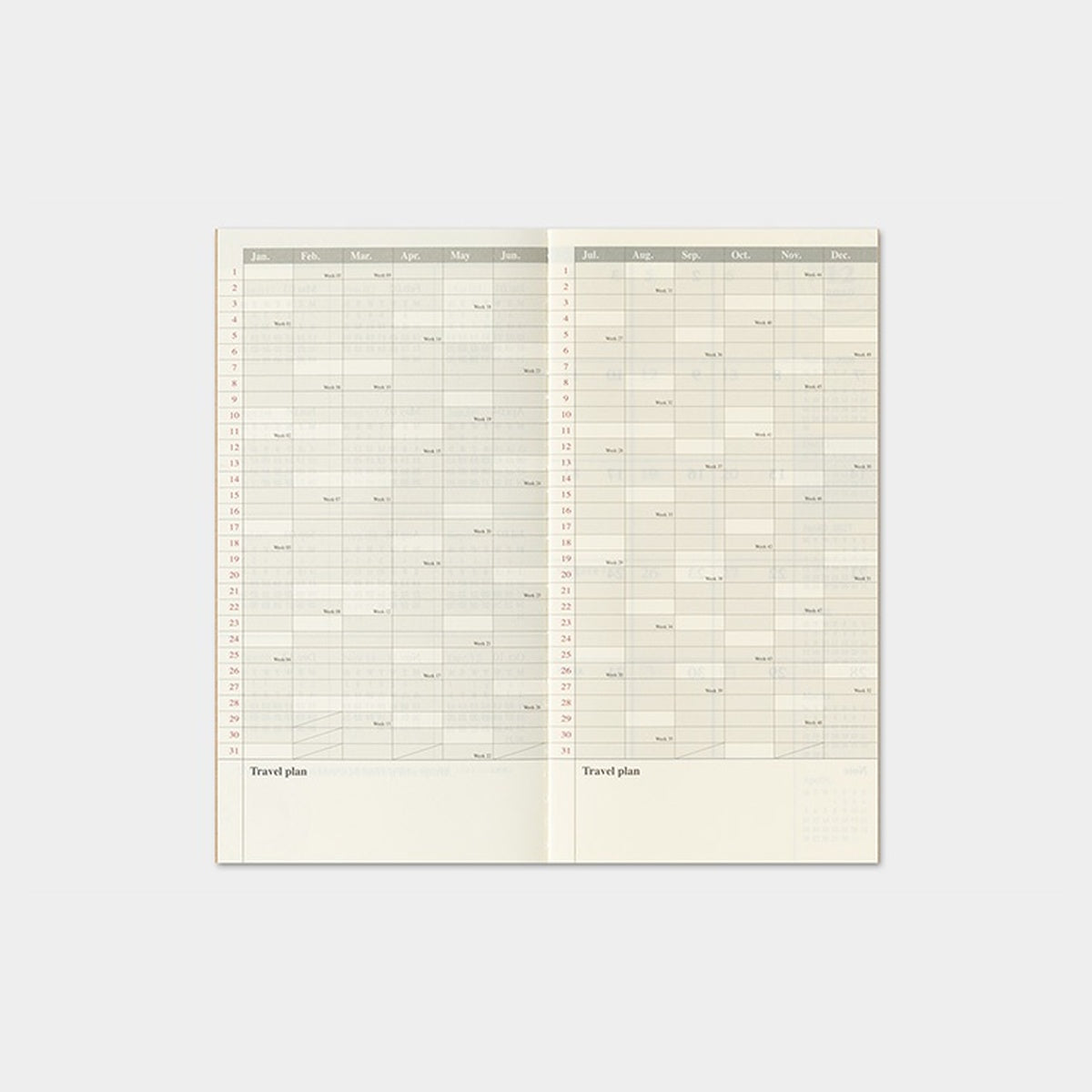 Tagebuch - TRAVELER'S notebook - Regular Size - Calendar & Diary - 2027