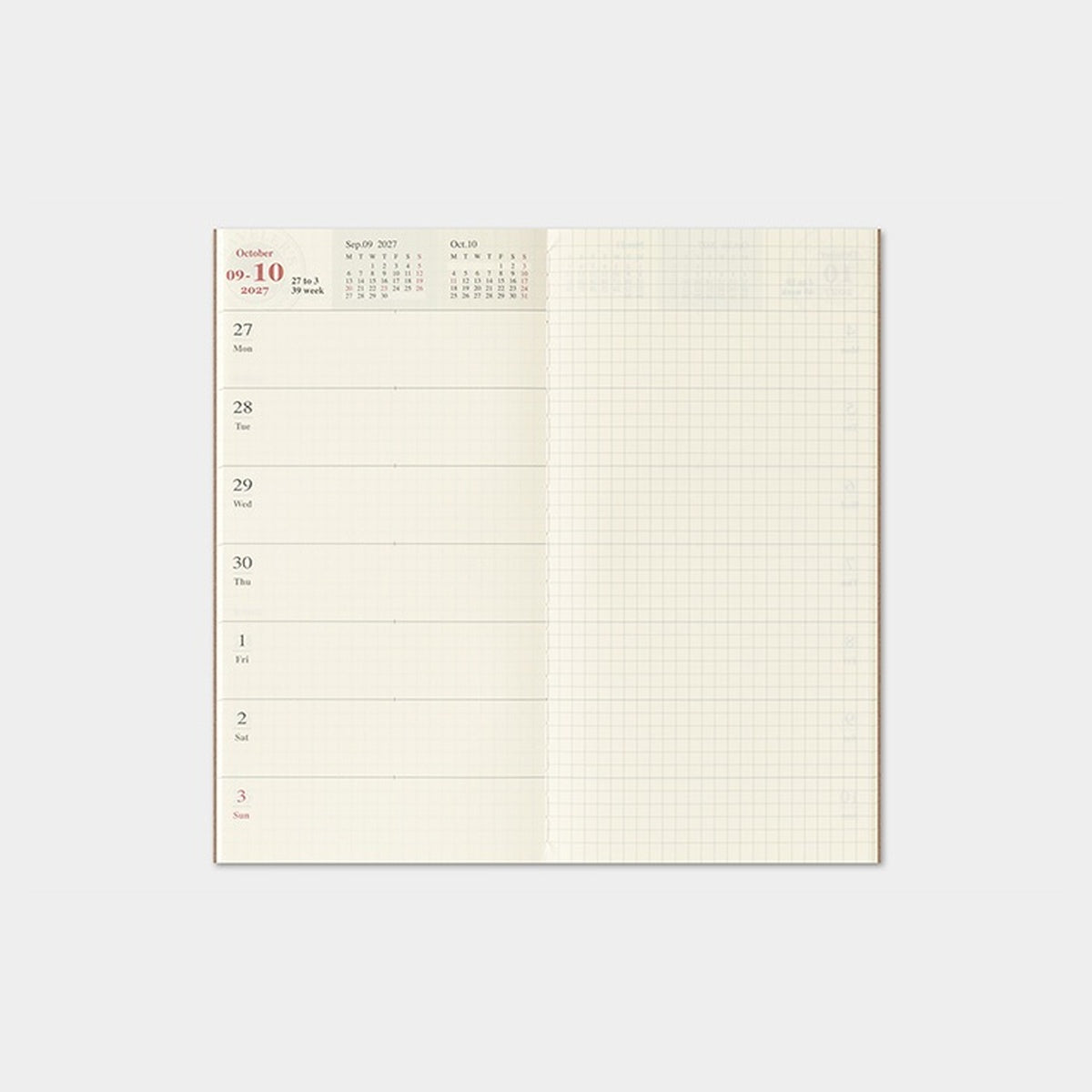 Tagebuch - TRAVELER'S notebook - Regular Size - Calendar & Diary - 2027