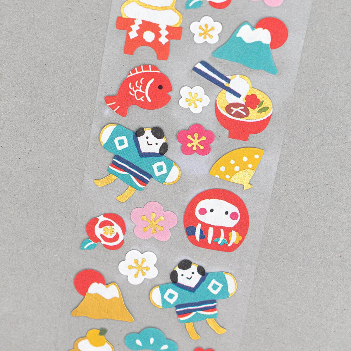 Deko-Sticker - Japanese Patterns - Winter and New Year