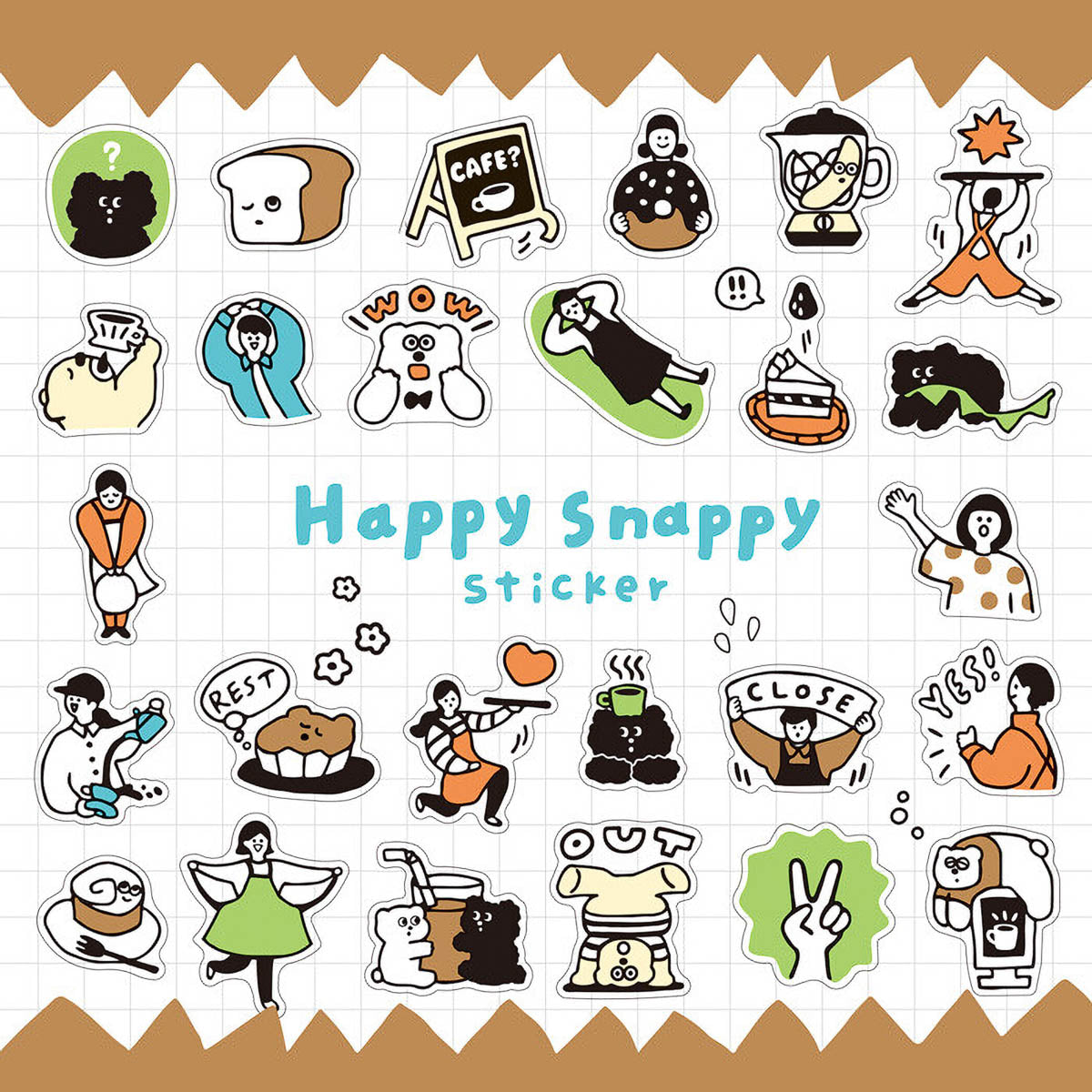Deko-Sticker - Happy Snappy