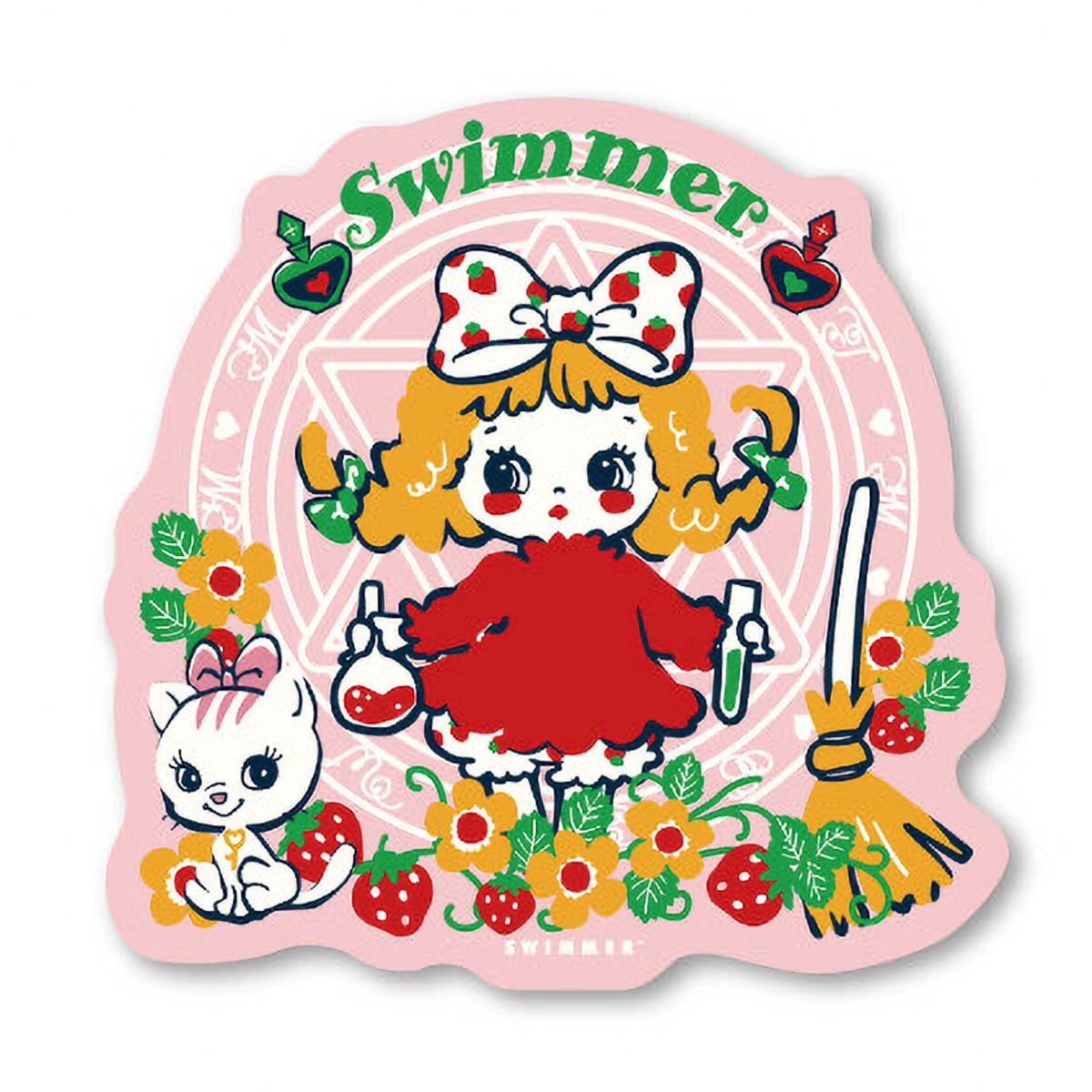 Deko-Sticker - Retro - Swimmer