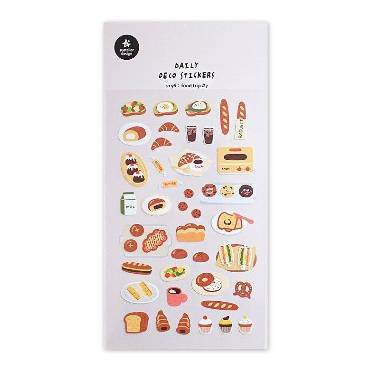 Deko-Sticker - daily deco - food trip
