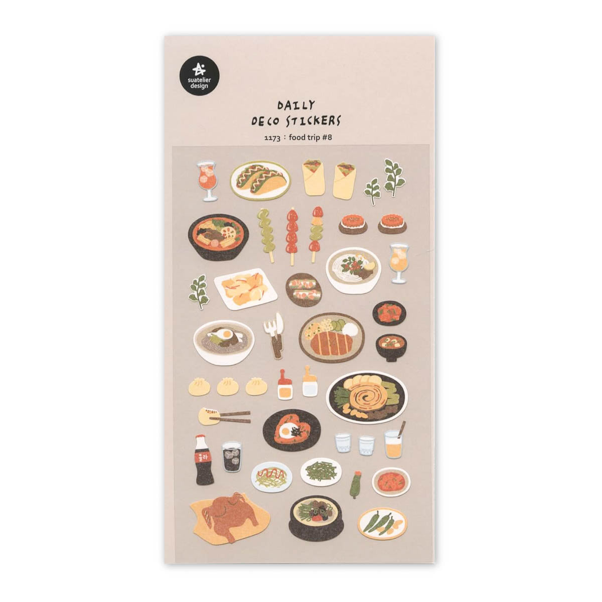 Deko-Sticker - daily deco - food trip