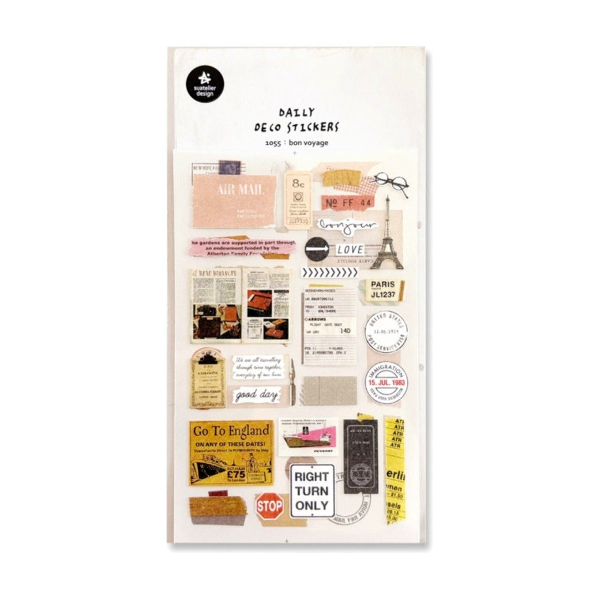 Deko-Sticker - daily deco - world travel