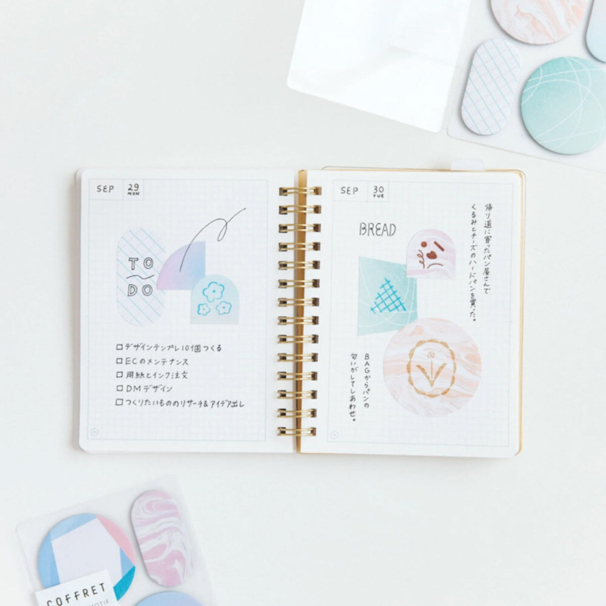 Deko-Sticker - KING JIM - COFFRET - Notebook