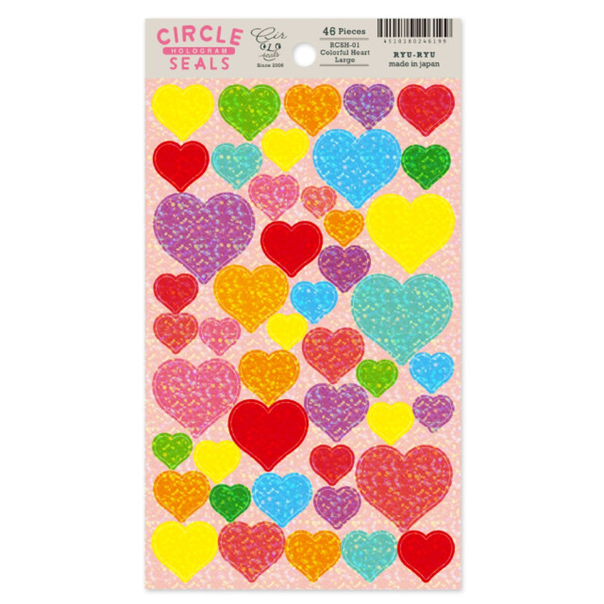 Deko-Sticker - RYU-RYU - Glitter Circle Stickers - Hologram