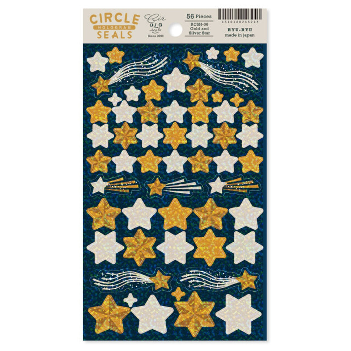 Deko-Sticker - RYU-RYU - Glitter Circle Stickers - Hologram