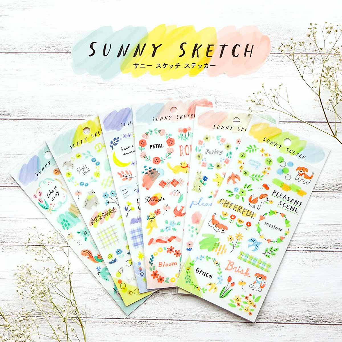 Deko-Sticker - Sunny Sketch