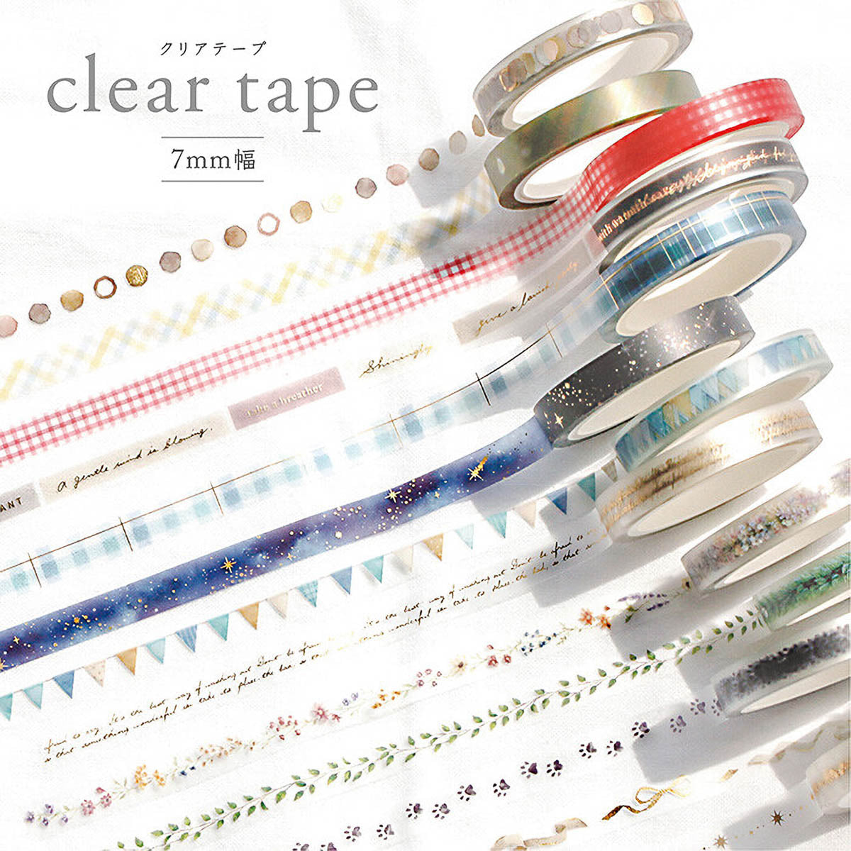 Decoration Tape - clear tape - 7mm - Serie 1