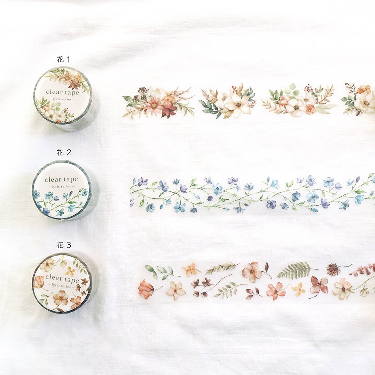 Decoration Tape - clear tape - 30 mm - Serie Lyric