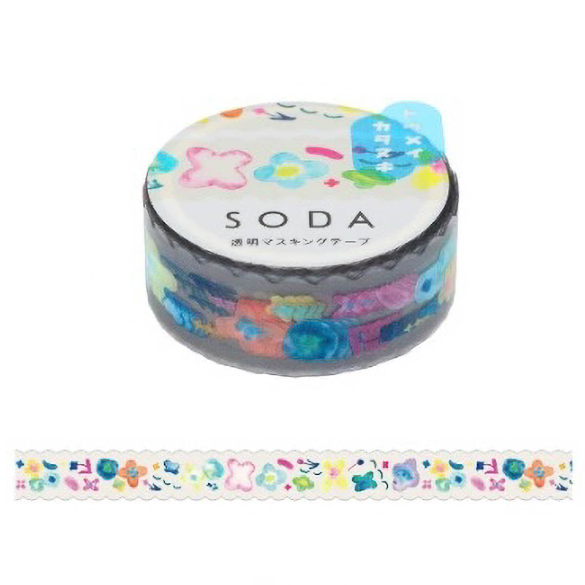 Decoration Tape - KING JIM - SODA - Die Cut - 15mm