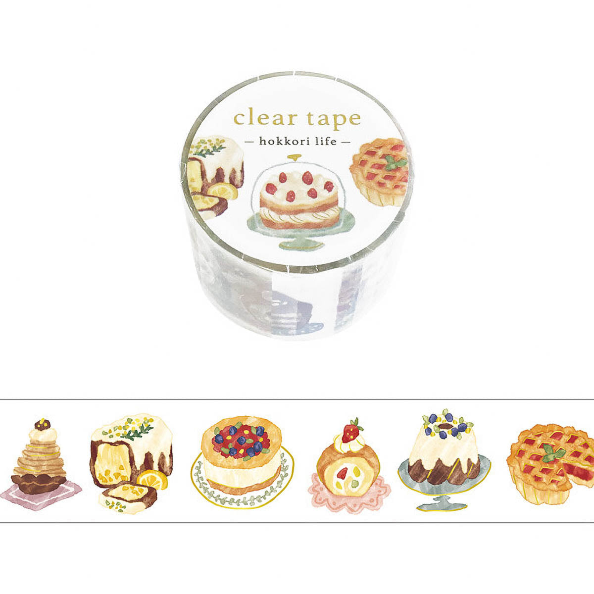 Decoration Tape - Clear Tape - Hokkori Life - 30mm