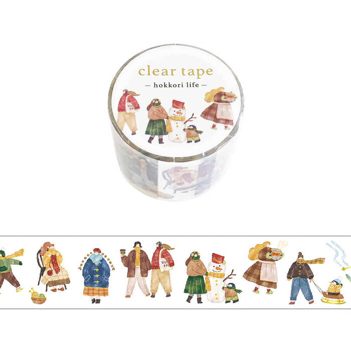 Decoration Tape - Clear Tape - Hokkori Life - 30mm