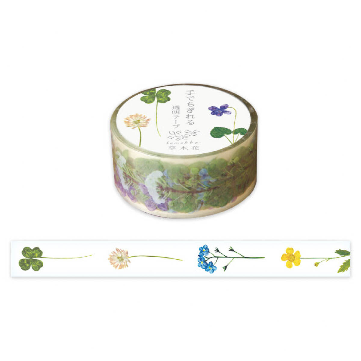 Decoration Tape - Somokka - Pressed Flowers - 20mm