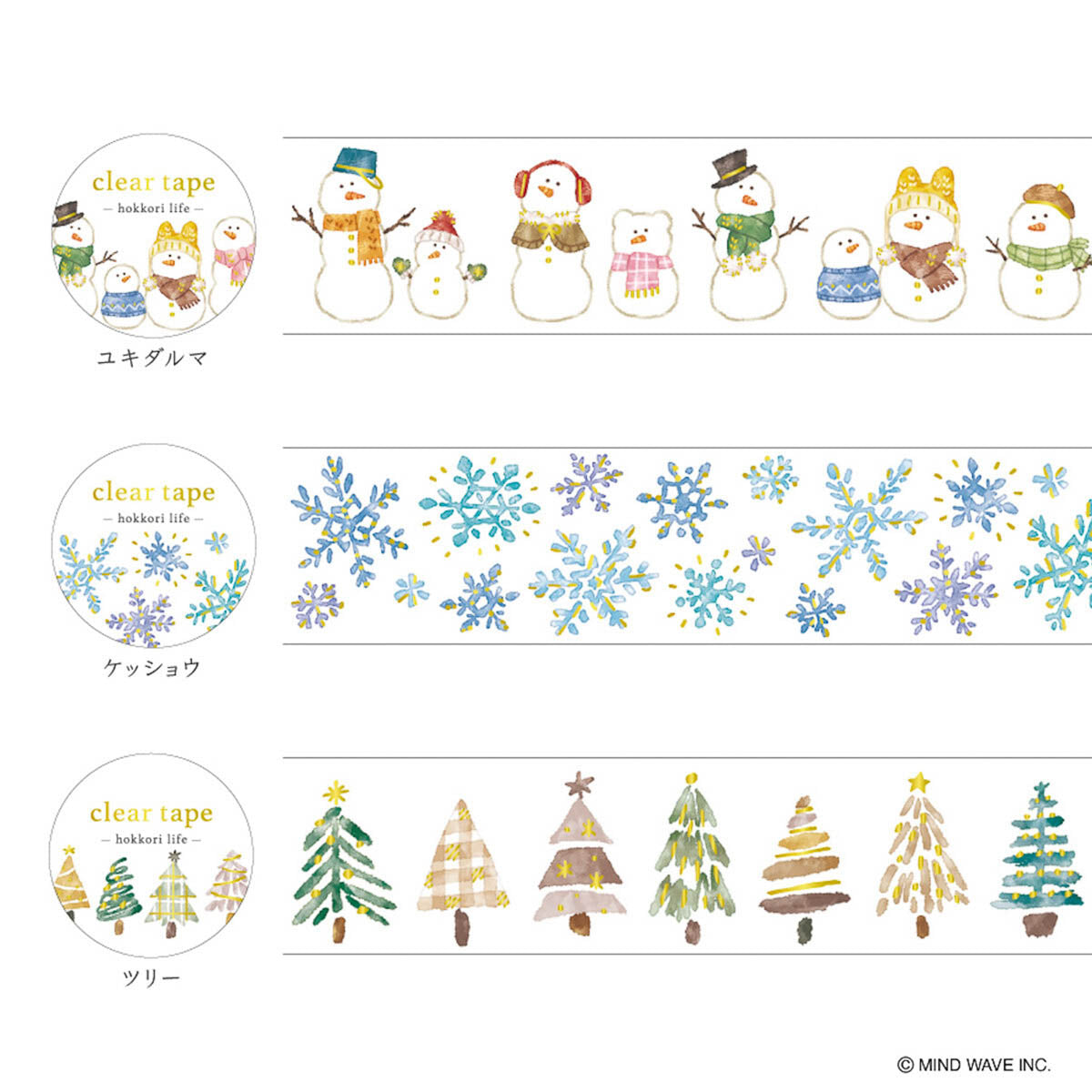 Decoration Tape - Clear Tape - Foil Stamping - 30mm - hokkori life