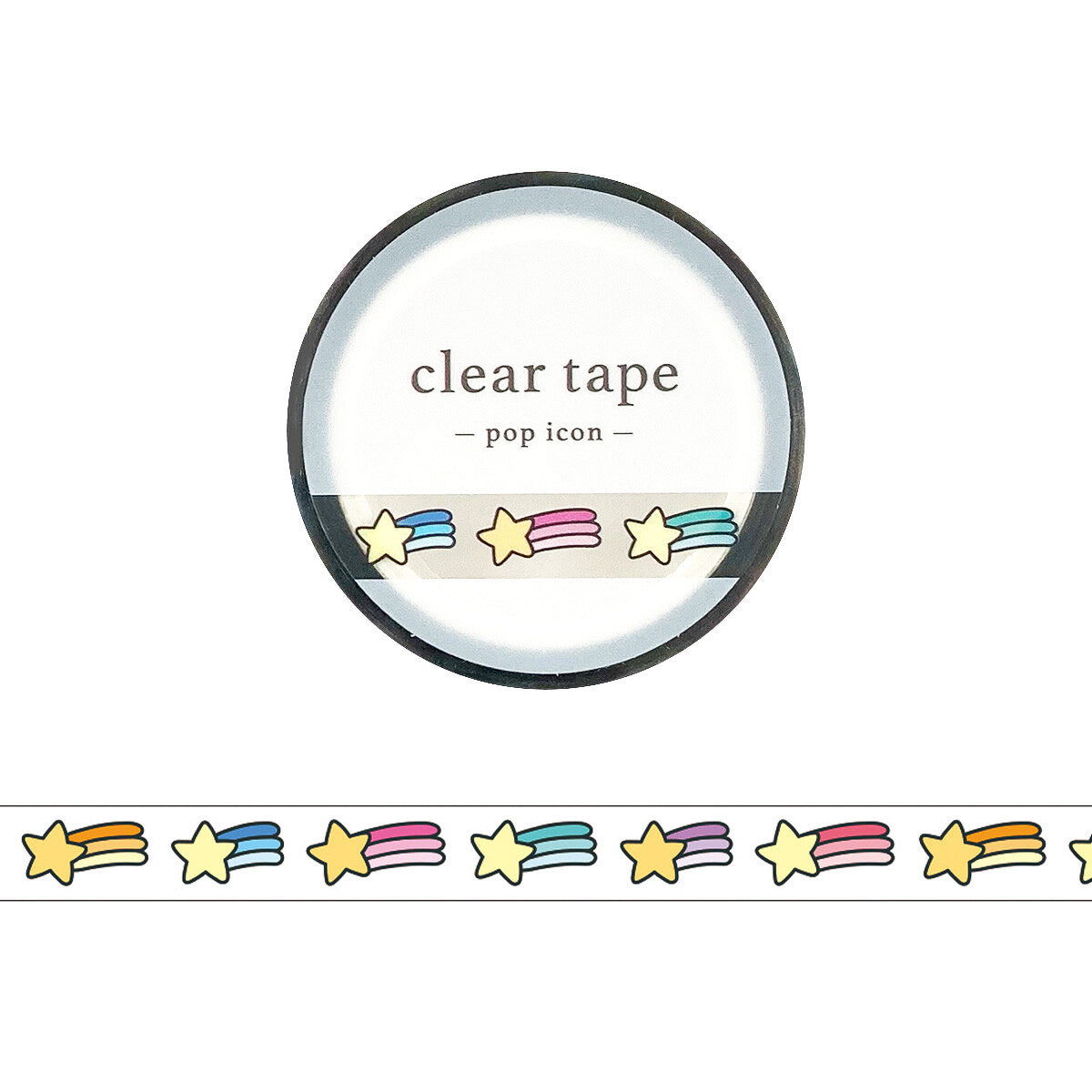 Decoration Tape - clear tape - Pop Icon - 7mm