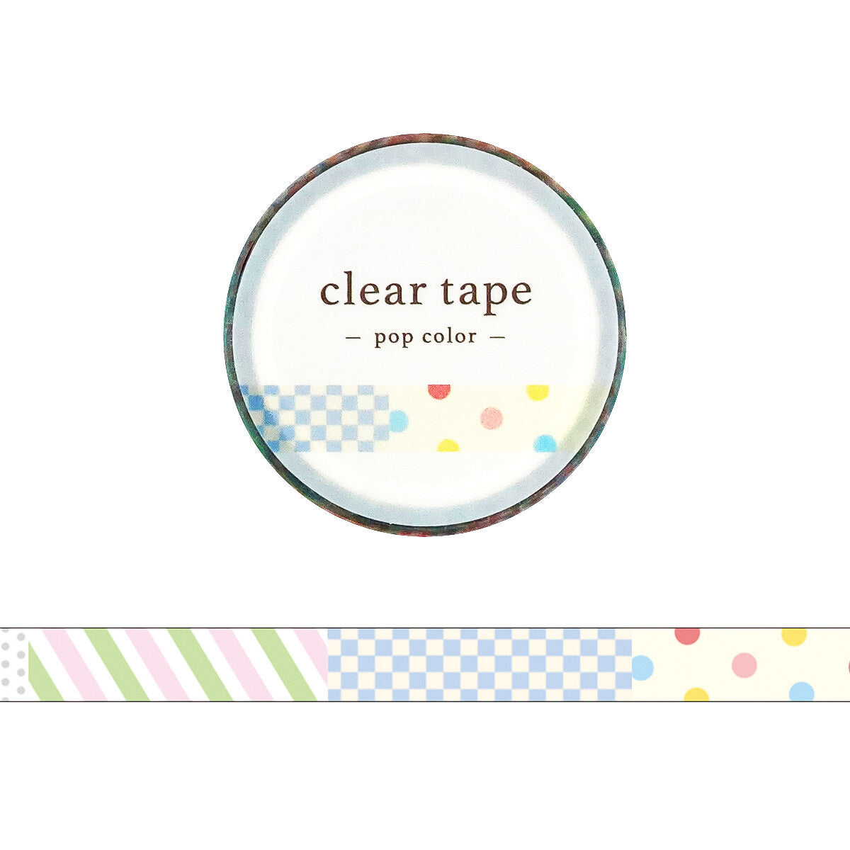 Decoration Tape - clear tape - Pop Color - 7mm
