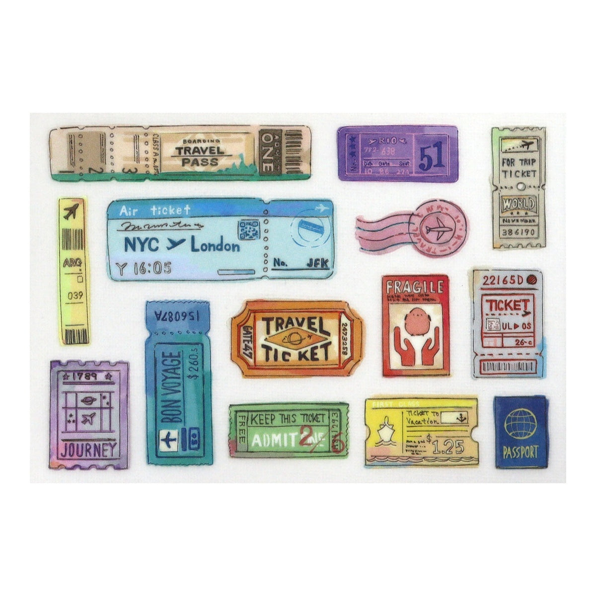 Stoffaufkleber - Fabric Transfer Sticker - Travel