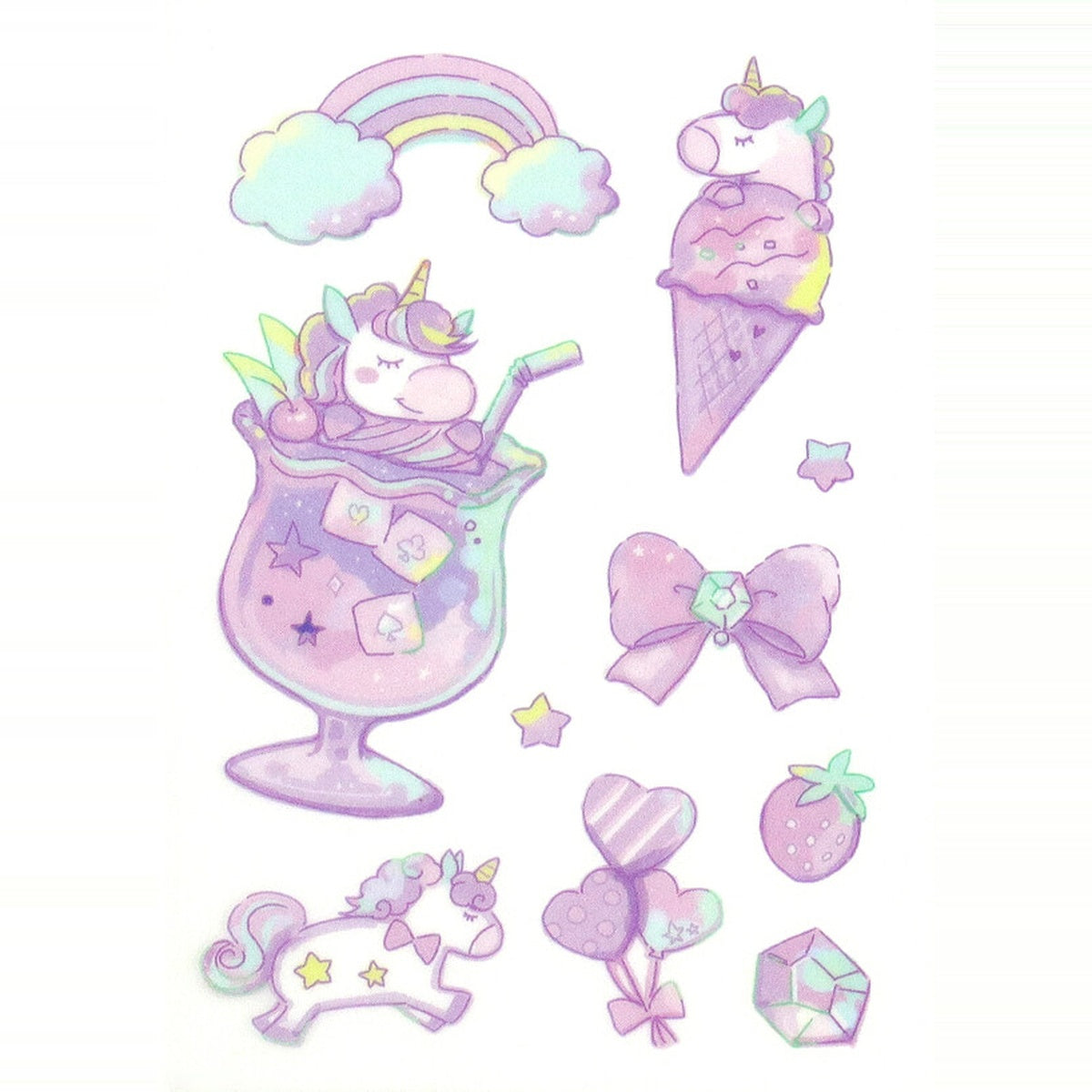 Stoffaufkleber - Fabric Transfer Sticker - Pastel Phantasy