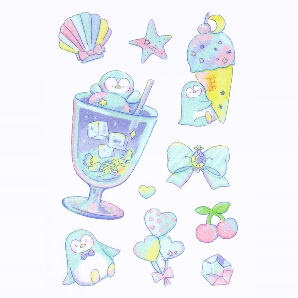 Stoffaufkleber - Fabric Transfer Sticker - Pastel Phantasy