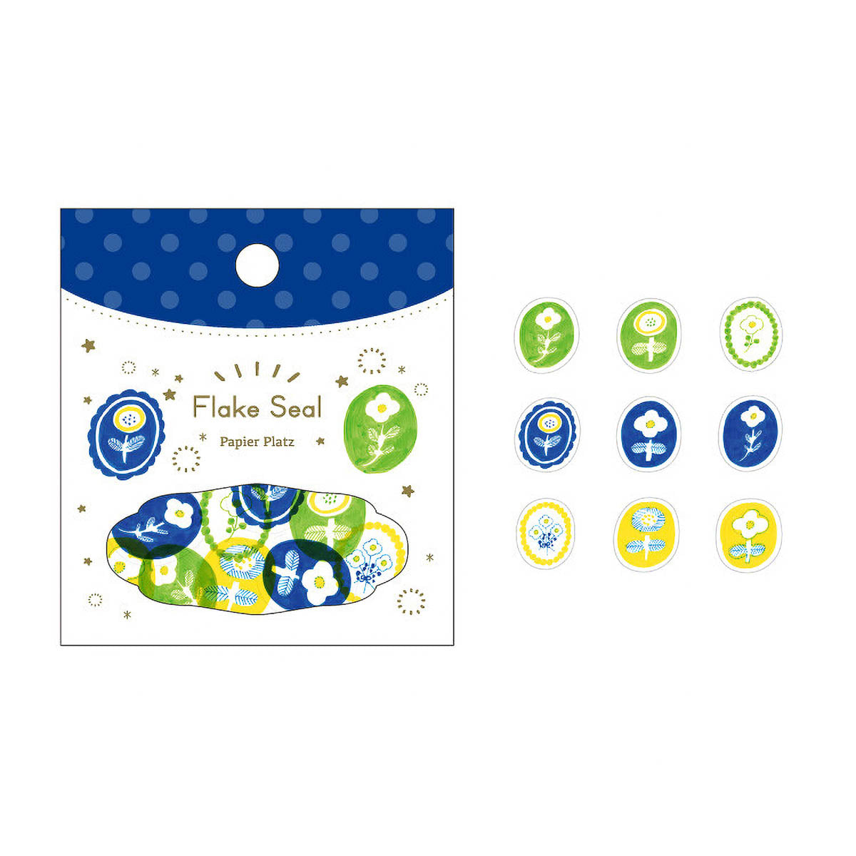 Flockensticker - Papier Platz - Kurogoma - Flowers