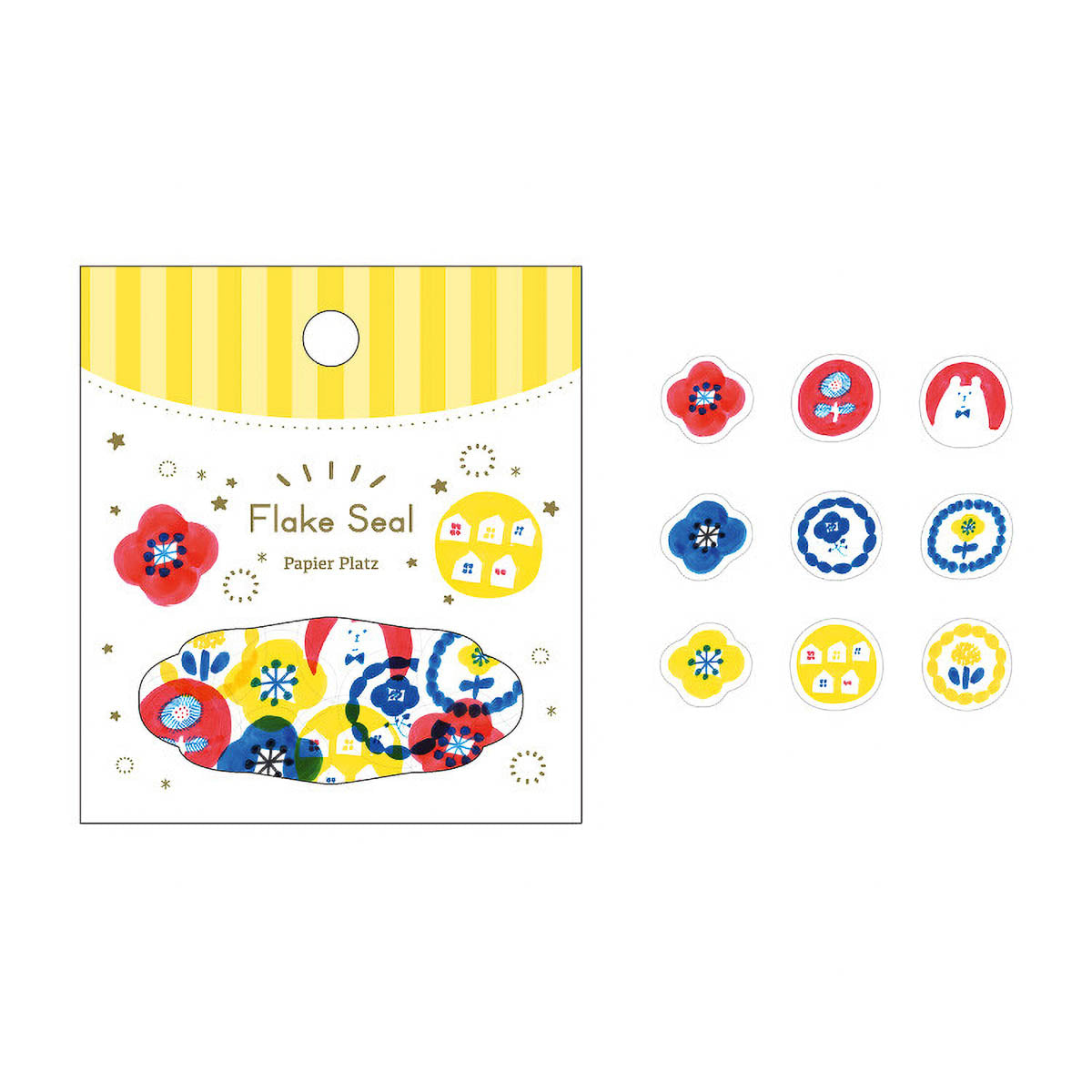 Flockensticker - Papier Platz - Kurogoma - Flowers