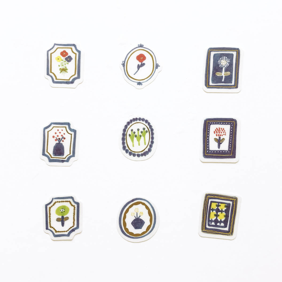 Flockensticker - Papier Platz - Kurogoma - Flowers